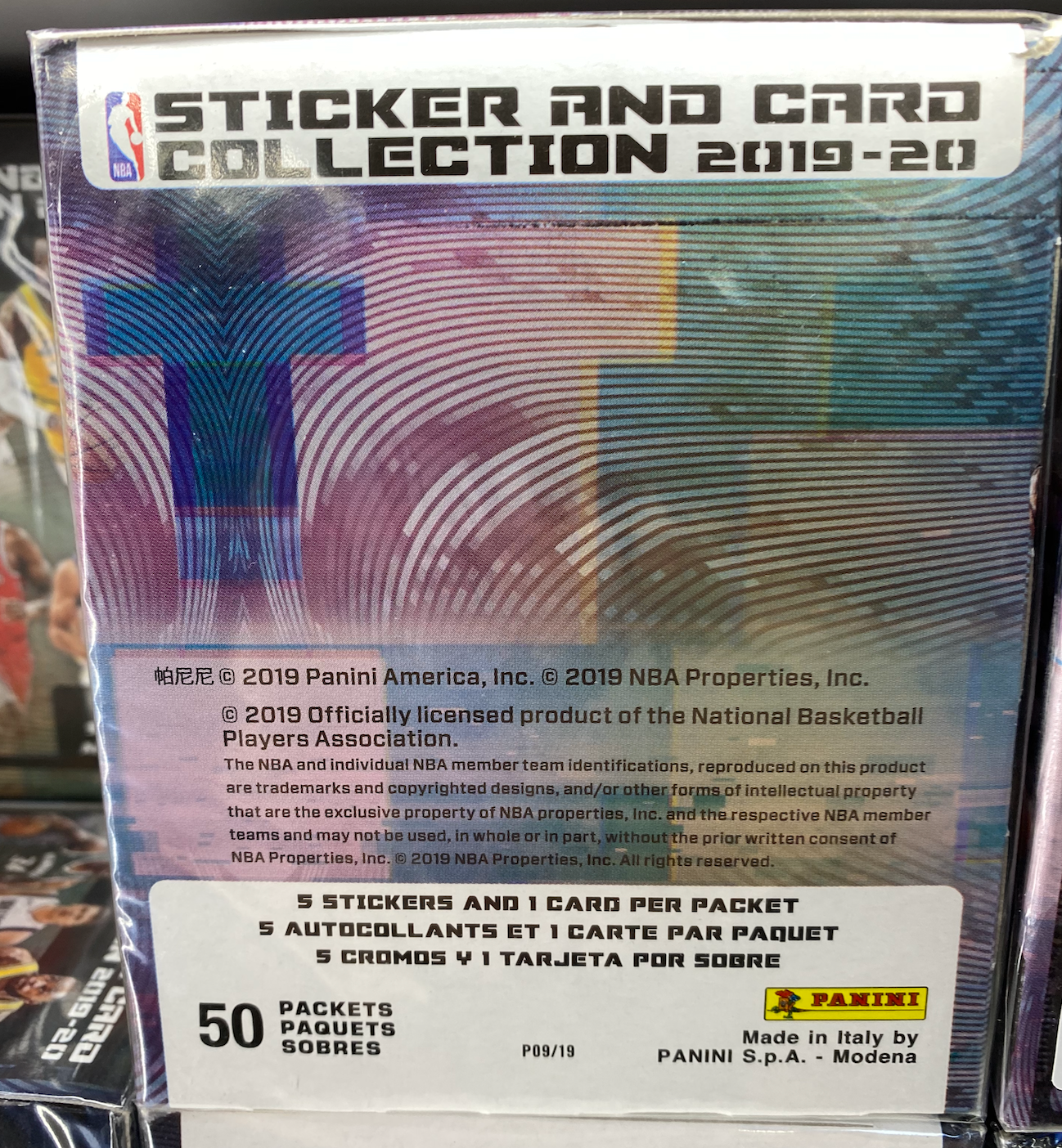 2019-20 Panini Mosaic NBA T-Mall Box
