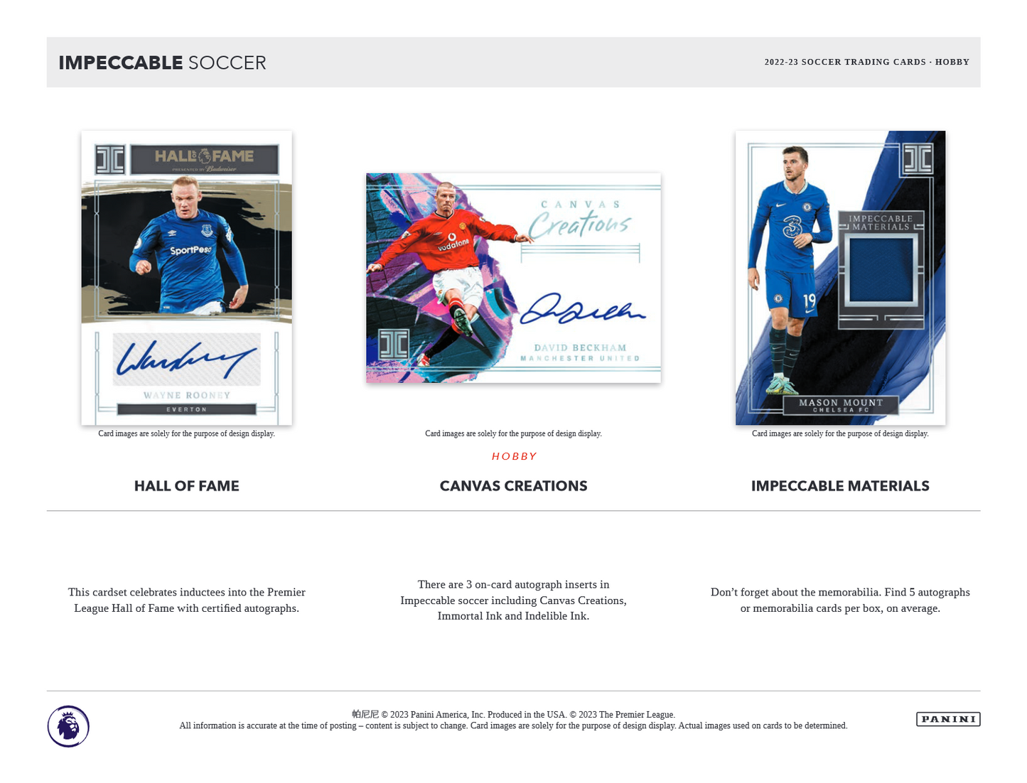 2022-23 Panini Impeccable Soccer Hobby Box