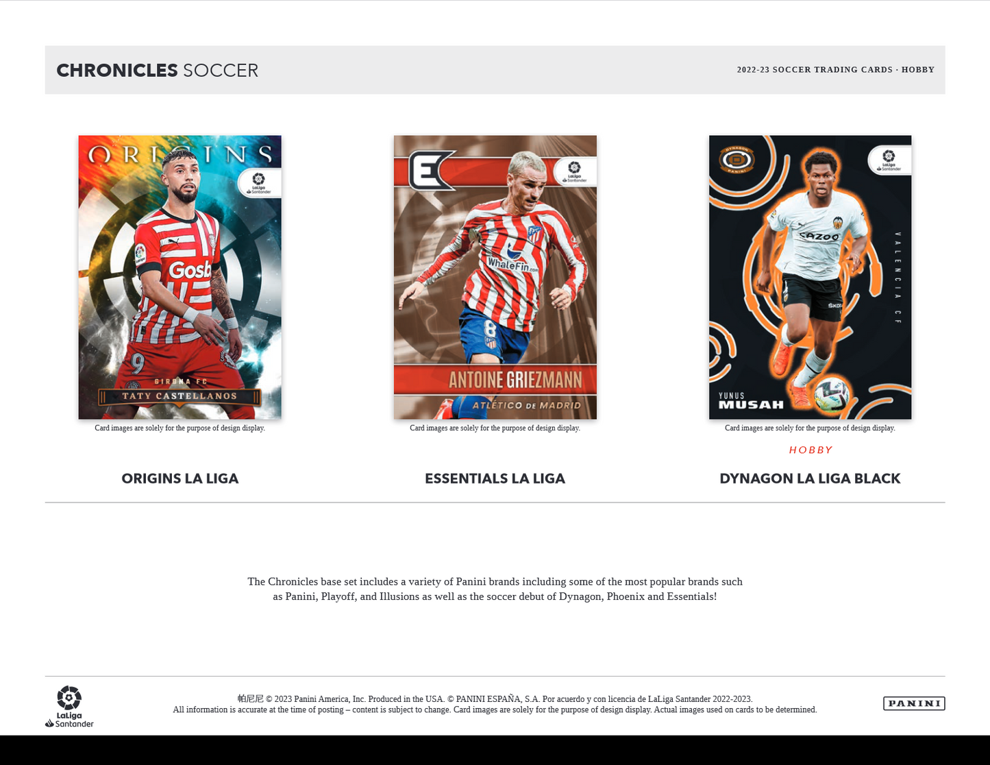 2022-23 Panini Chronicles Soccer Hobby 12 Box Case