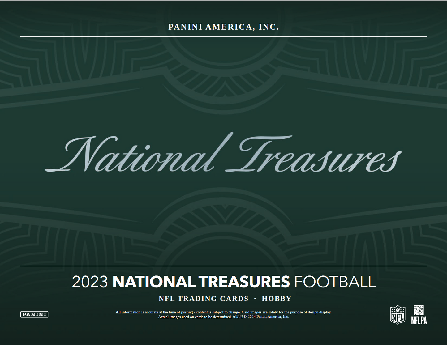 2023 Panini National Treasures Football Hobby 4 Box Case