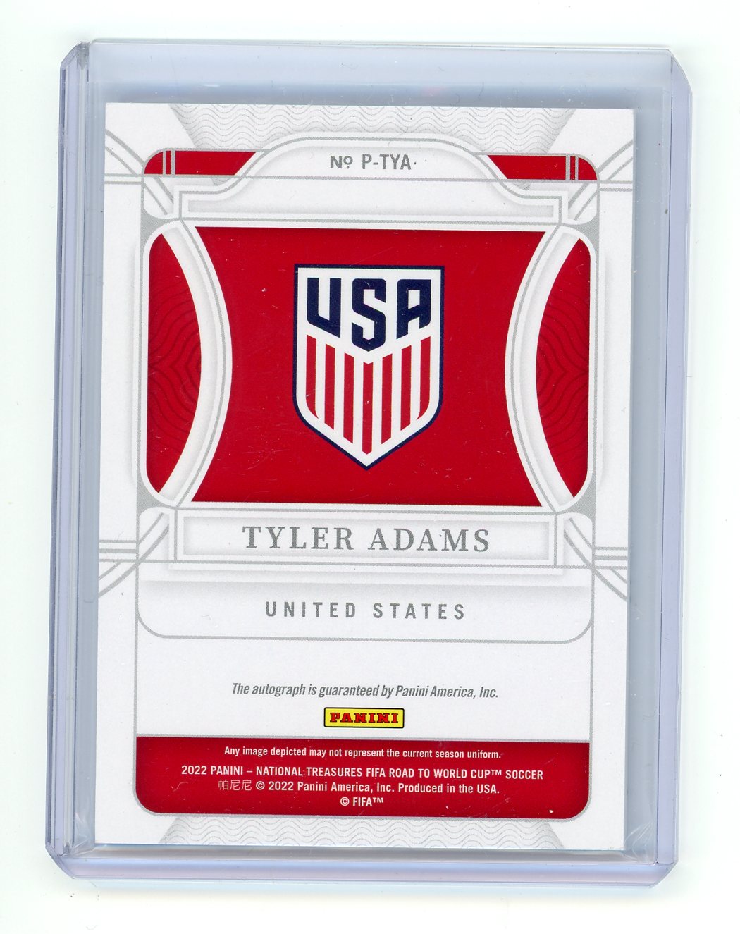 Tyler Adams 2020 Topps Finest UEFA Champions League Autographs Orange PSA 8 #'d 05/25