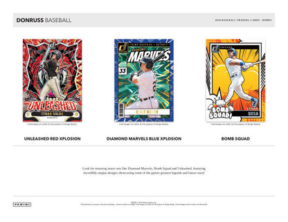 2024 Panini Donruss Baseball Hobby 16 Box Case