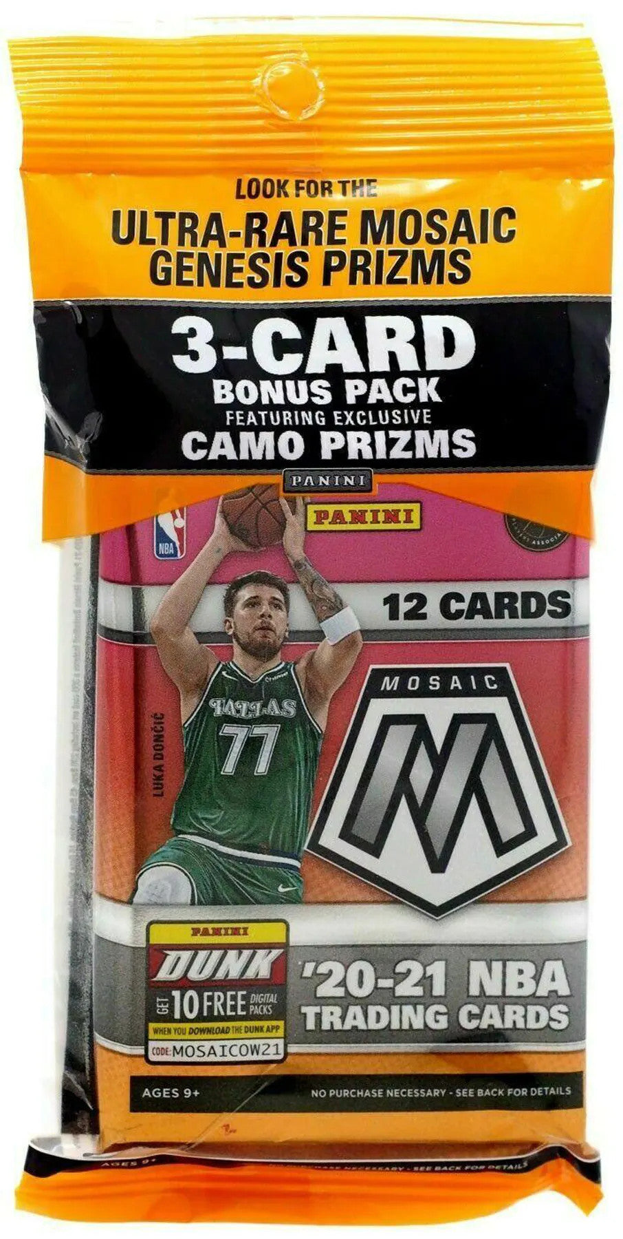 2020-21 Panini Mosaic NBA Multi Pack Cello Box