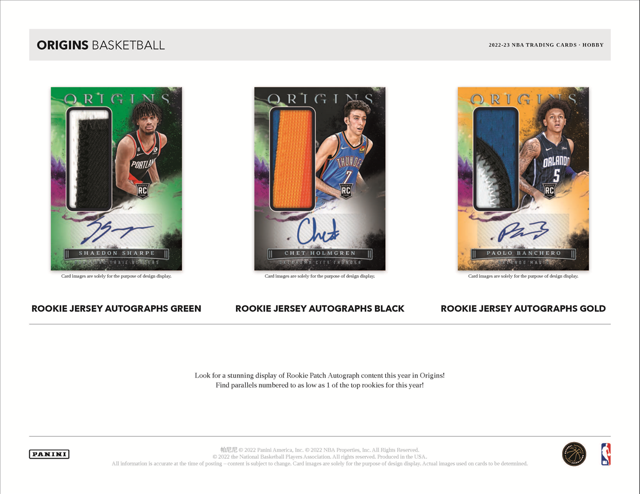 2022-23 Panini Origins Basketball Hobby Box