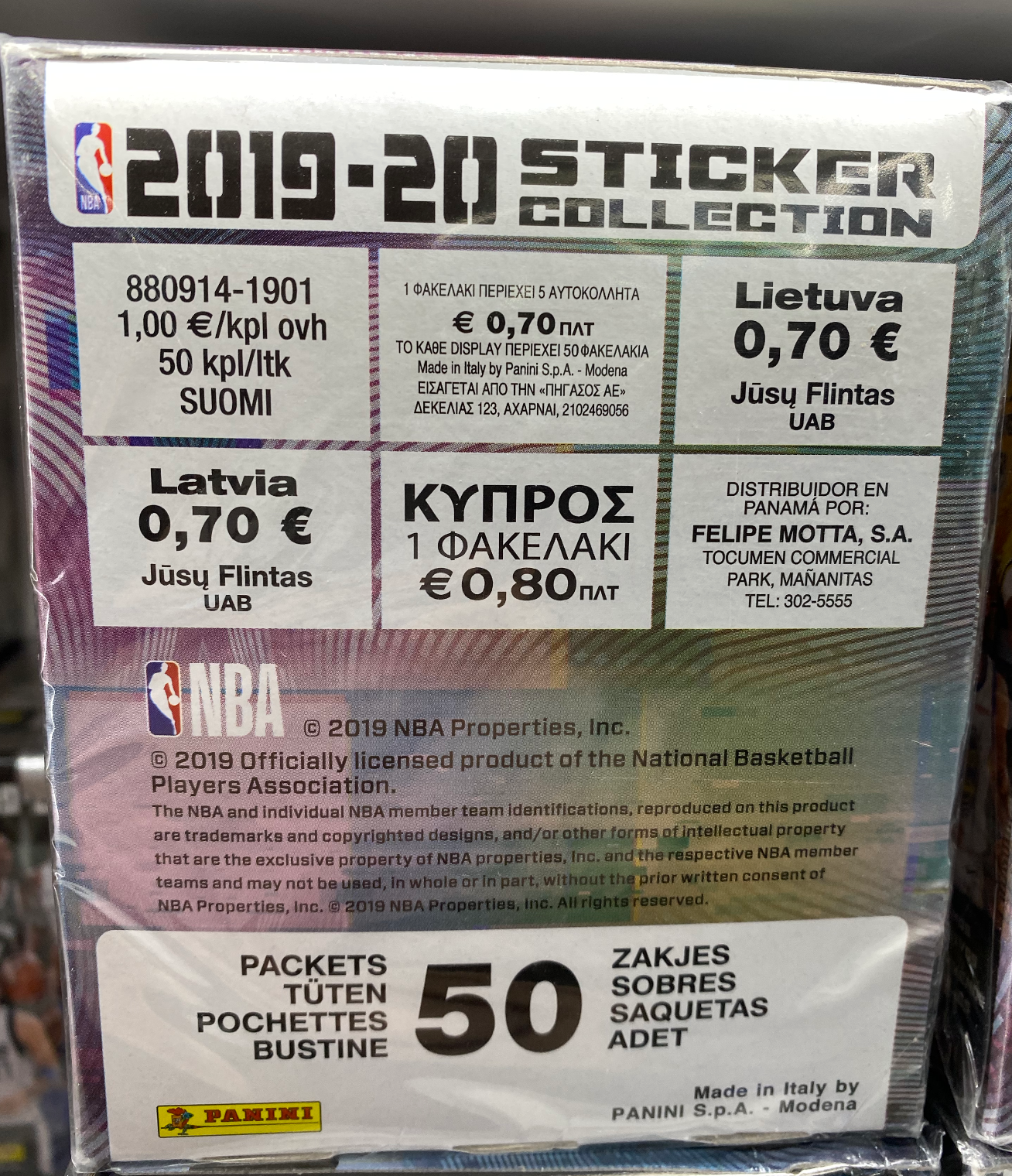 2020-21 Panini Mosaic NBA Multi Pack Cello Box