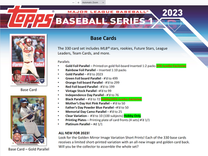 2024 Topps Chrome Baseball Hobby Box
