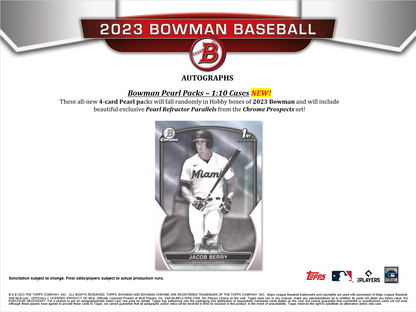 2023 Bowman Baseball Hobby Box