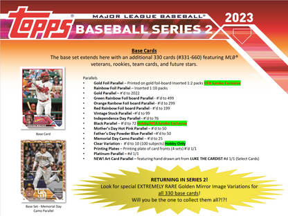 2024 Topps Chrome Baseball Hobby Box