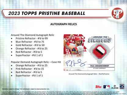 2023 Topps Pristine Baseball Hobby Box