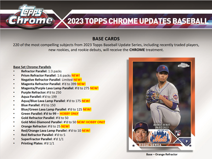 2022 Topps Stadium Club Chrome Baseball Hobby Box