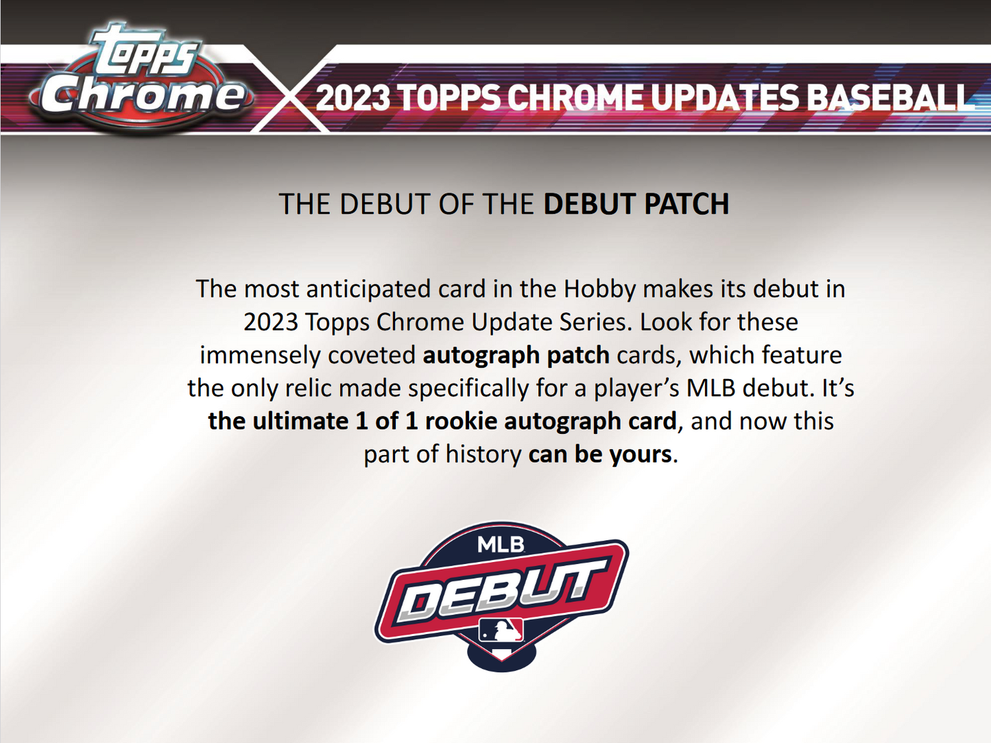 2023 Topps Chrome Update Series Baseball Jumbo 8 Box Case
