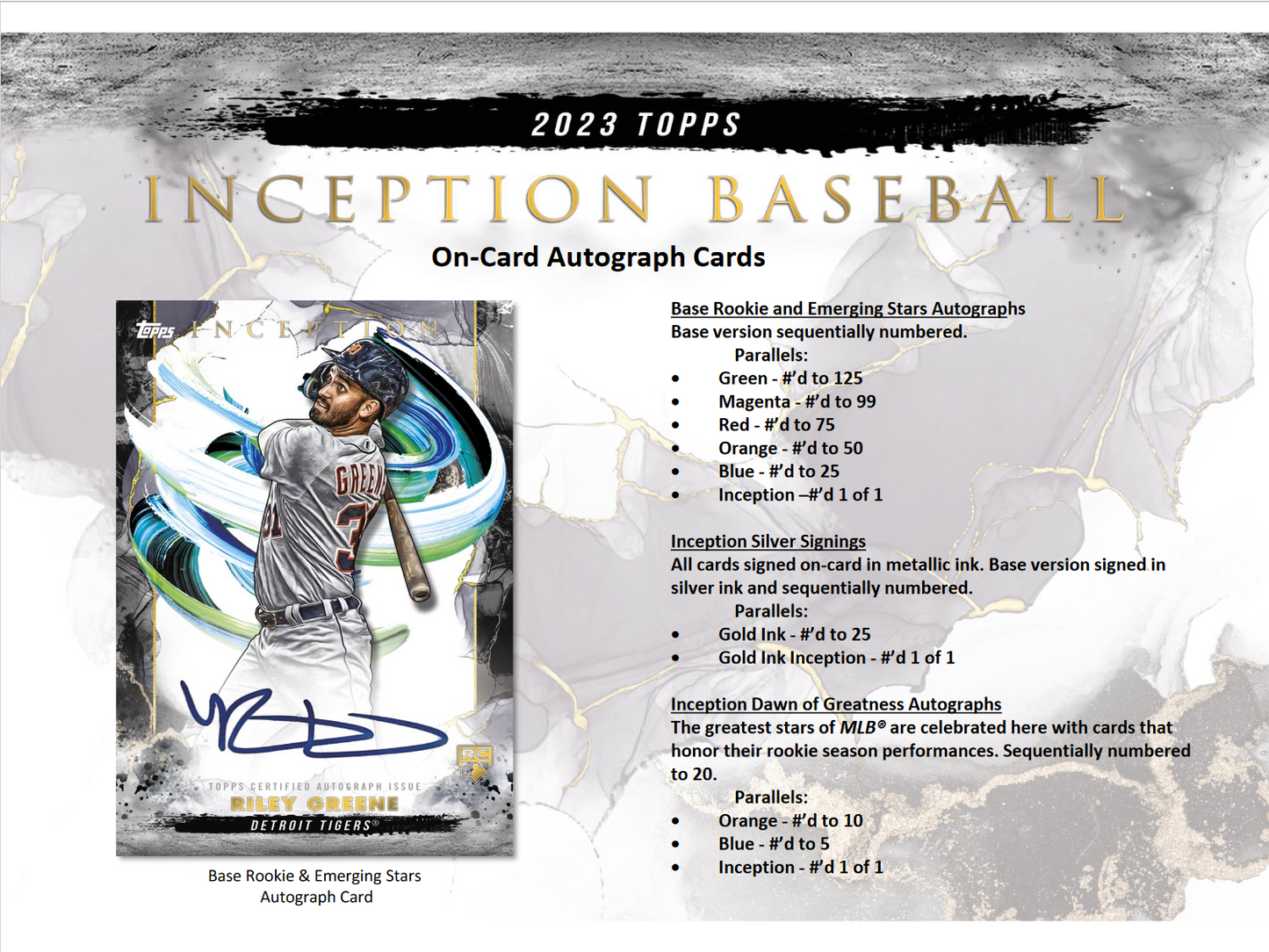 2023 Topps Inception Baseball Hobby Box