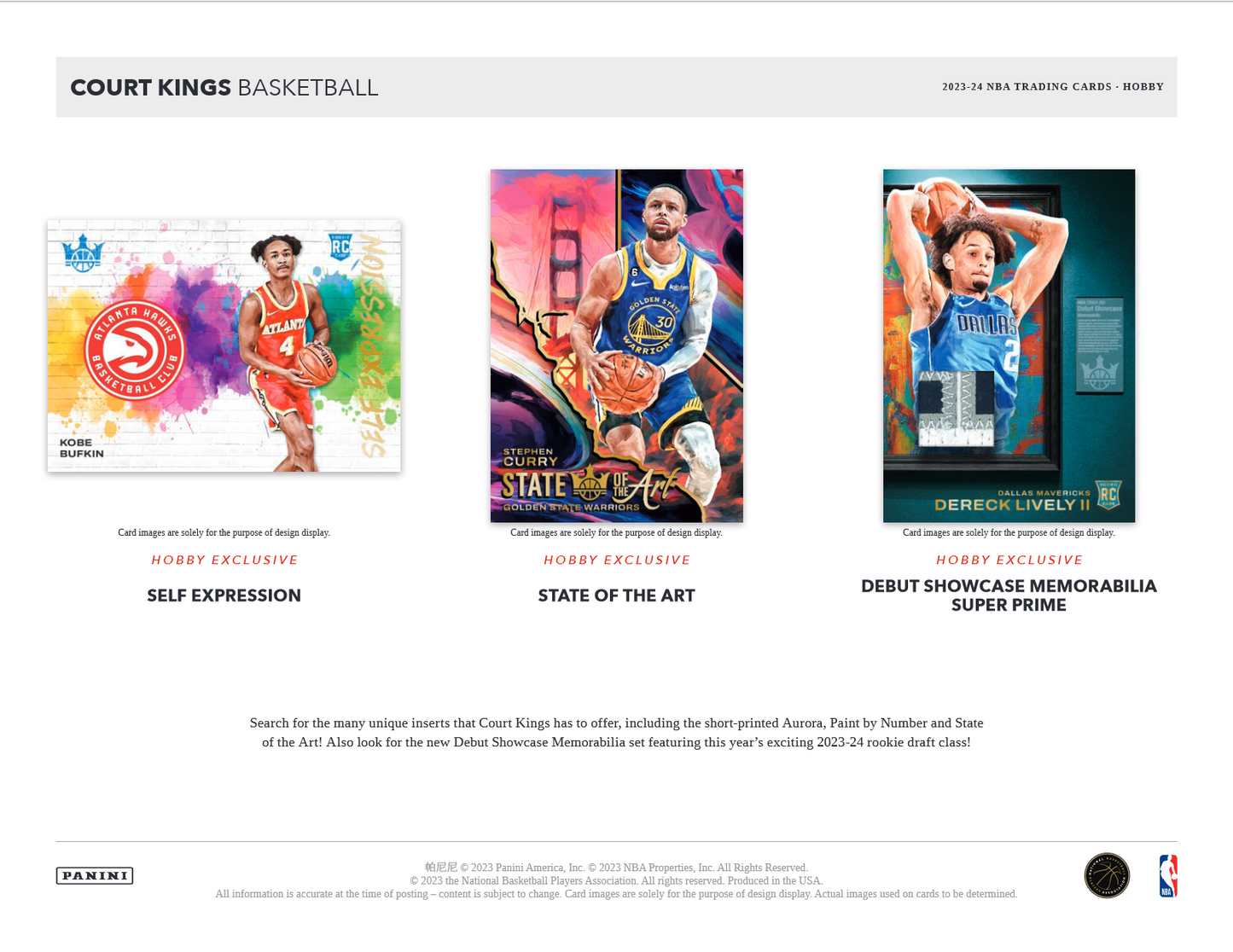 2023-24 Panini Court Kings Basketball Hobby 16 Box Case