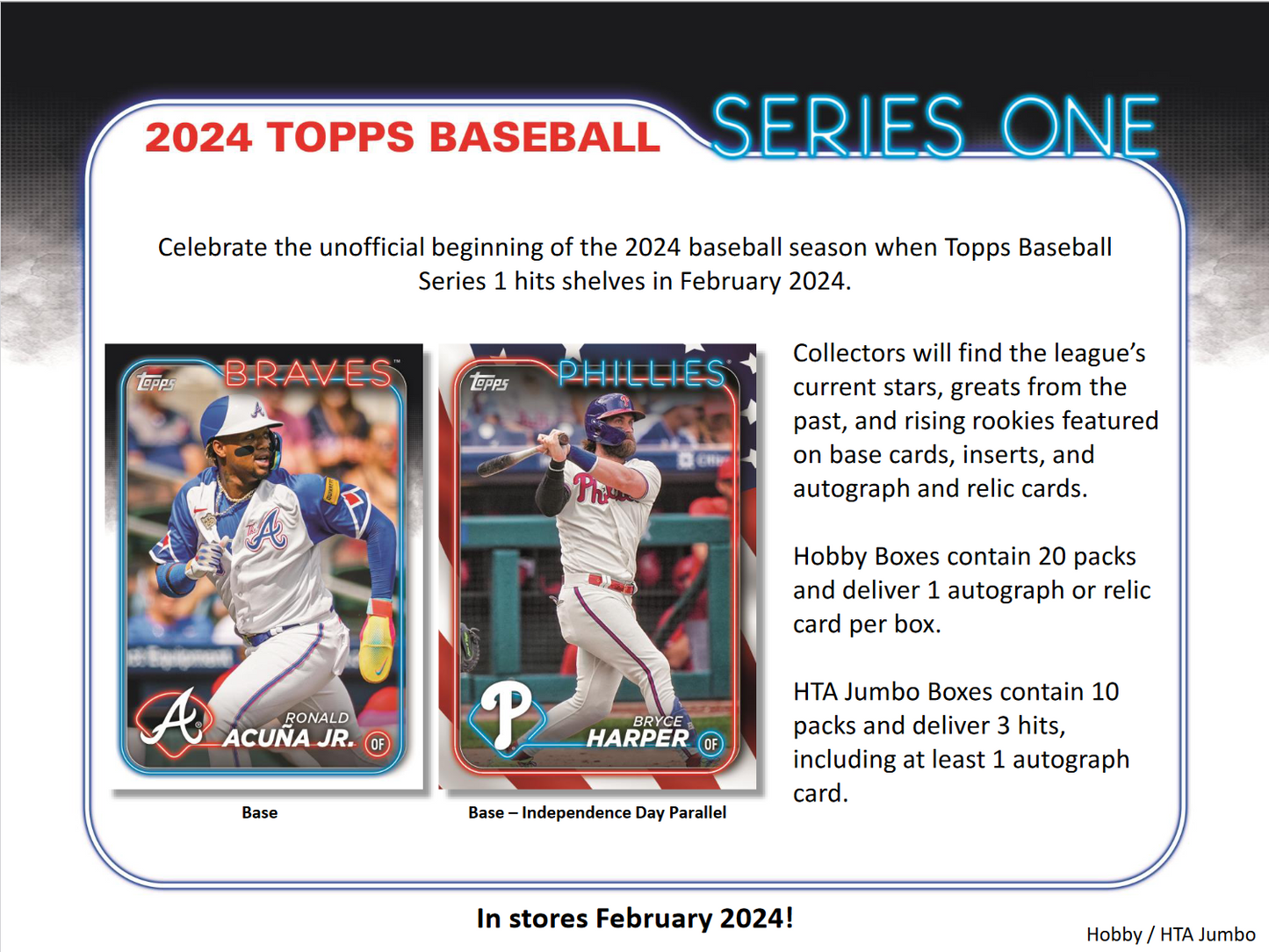 2024 Topps Series 1 Baseball Jumbo Box
