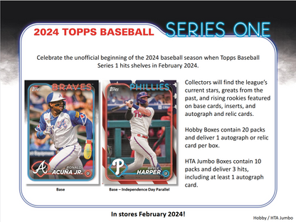 2024 Topps Series 1 Baseball Jumbo Box