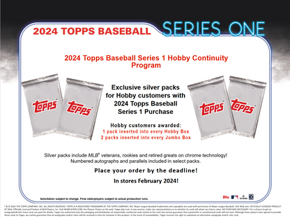 2024 Topps Series 1 Baseball Jumbo Box