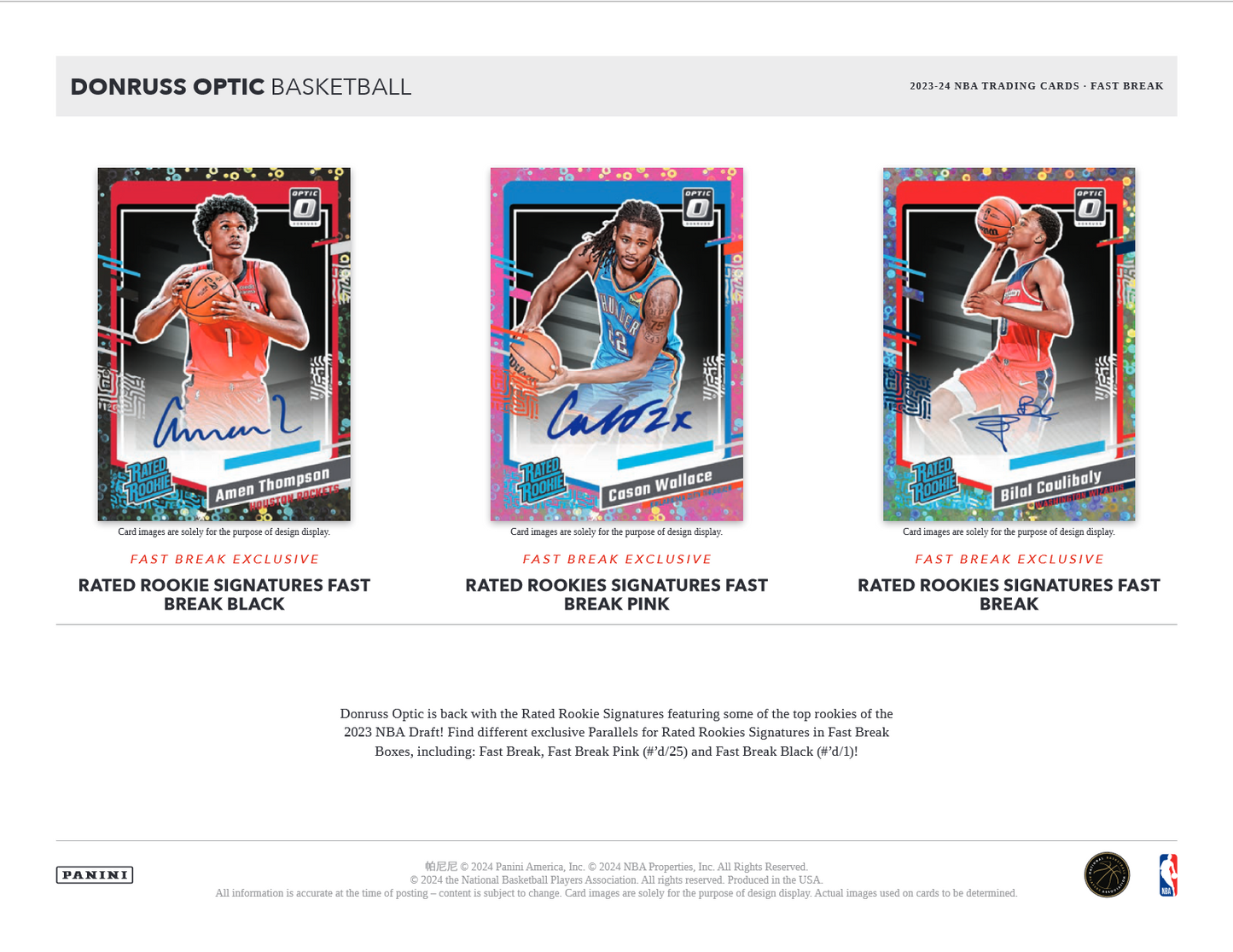 2023-24 Panini Prizm Basketball Fast Break Box