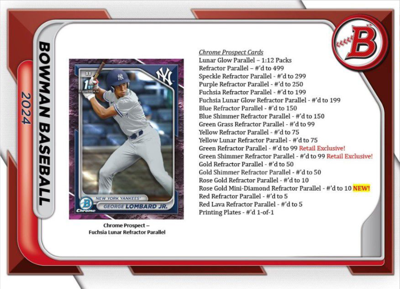 2024 Topps Chrome Baseball Hobby Box