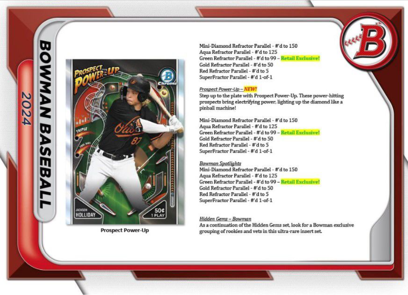 2024 Topps Chrome Baseball Hobby Box