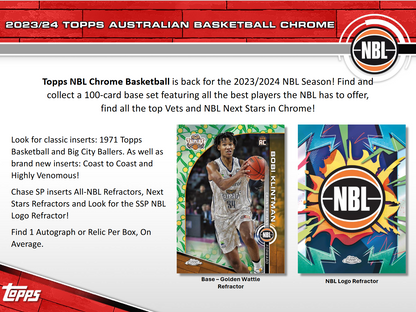 2023-24 Topps Chrome NBL Basketball Hobby 12 Box Case