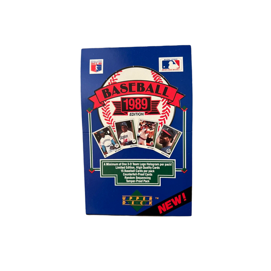 1989 Upper Deck Low Series Baseball Box 36 Sealed Packs