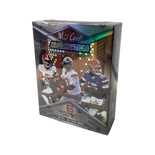 2023 Wild Card Alumination Draft Football Hobby 12 Box Case