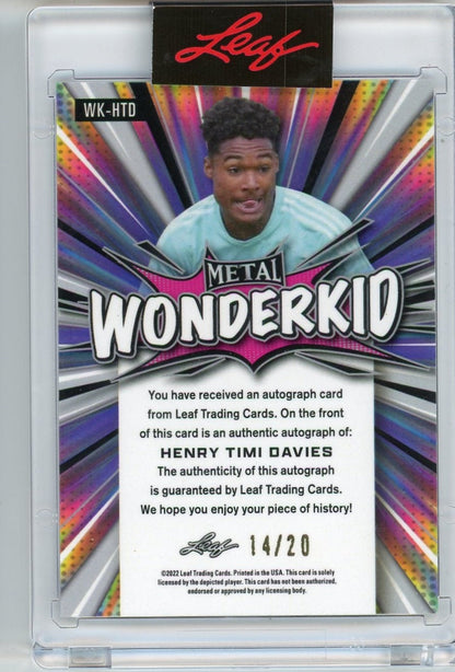 Jonathan David 2022 Topps Chrome UCL Black/Gold Star #'d 21/30 rookie card